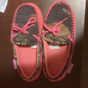 Never worn before kids moccasins